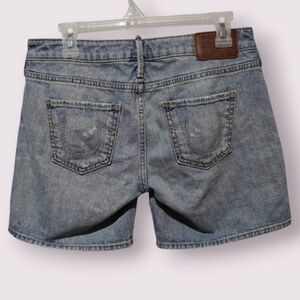 Y2K True Religion Shorts Cassie Size 28 Vintage Distressed Light Wash